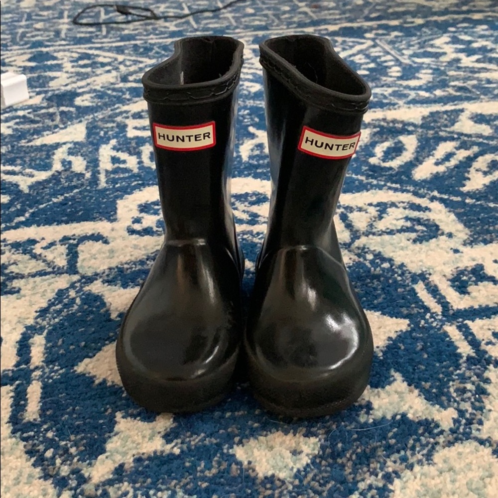 Hunter boots size 6 black
